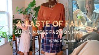 A Taste of Fall Sustainable Haul (Try-On) | curating a conscious closet, thrifted & eco-friendly