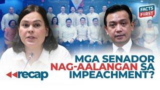 Mga senador nag-aalangan kung magka-Sara Duterte impeachment trial?