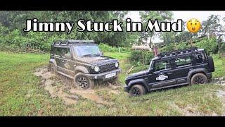 Jimny 4x4 stuck  in mud  | offroad