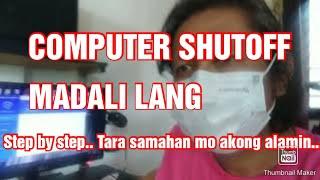 How to repair computer desktop auto off, (tagalog)