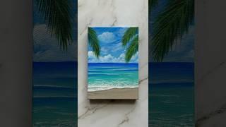 life’s a beach 🩵️ #art #painting #seascape #artshorts #shorts