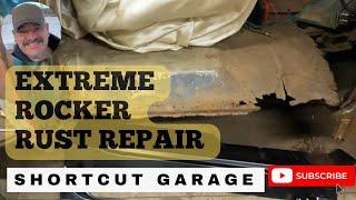 60-66 Chevy Rockers - Extreme Rot!! - How to handle the worst case scenario stuff!!