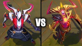 Battle Academia Kayn vs Odyssey Kayn Skins Comparison (League of Legends)