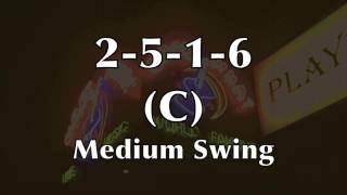 Medium Swing Jazz Backing Track (2-5-1-6 in C)