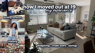 how I moved out alone at 19 | new furniture + shopping | LexiVee