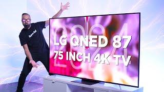 New LG 75 inch QNED87 4K TV 2024 - Unboxing & Impressions