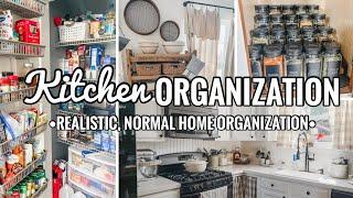 REAL LIFE Kitchen Organization | Whole Kitchen Organization & Declutter #motivation #kitchen