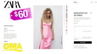 $60 pink dress from Zara goes viral on TikTok l GMA