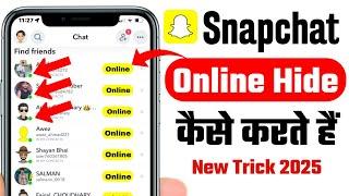 Snapchat Online Hide Kaise Kare | Snapchat Online Kaise Chupaye | How To Hide Snapchat Online 2025