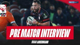 PRE-MATCH | Ruan Ackermann looks ahead to a sold out Kingsholm Vs. Quins