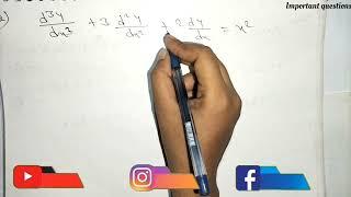 Jesi dev civil tech Differential equations Important questions