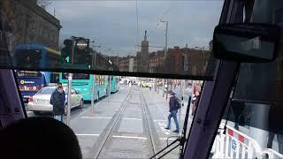 First public northbound LUAS Cross City service