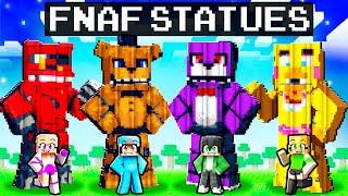 Minecraft FNAF STATUE House Battle!