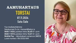 Aamuhartaus torstai 07.11.2024 - Satu Salo