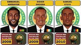 List Of African Footballer Of The Year Winners 1992-2023 CAF Awards Victor Osimhen And Mohamed Salah