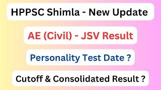 HPPSC AE (Civil) - JSV Result 2025 || Cutoff & Consolidated Result || Let’s Study ||