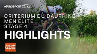  Critérium du Dauphiné 2024 Stage 4 Race Highlights | Eurosport Cycling