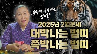 2025년 양력2월 범띠운세 "대박나는호랑이띠 vs 쪽박나는호랑이띠"/보경당의 운세이야기