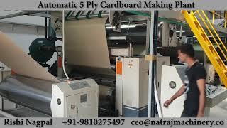 Automatic 5 Ply Cardboard Making Plant