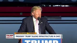 President Trump to promote infrastructure plan in Richfield, Ohio