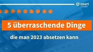 5 (überraschende) Dinge die man 2023 absetzen kann!