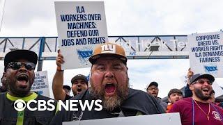 What dockworkers are demanding with union strike