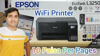 Epson L3250 WIFI Setup | Epson EcoTank L3250 Unboxing,Review & Installation | Price | Wifi Password