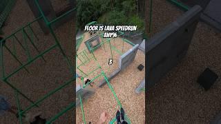 Floor is lava speedrun any% #shorts #speedrun #parkour