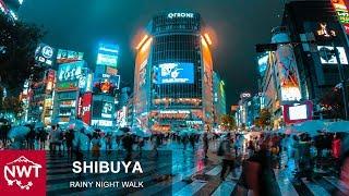 Tokyo Shibuya Rainy Walks Before the storm 4K Binaural ASMR