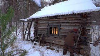 Restoration of an abandoned wooden house in the forest | ASMR | START TO FINISH