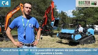 Portattrezzi Radiocomandato TMU 40 e Trinciatrice Forestale TRF135