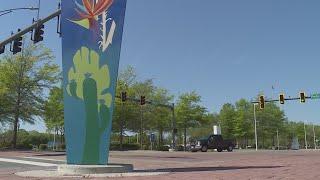 Local artists take over VB’s Vibe District identifiers with environmental awareness theme