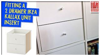 How to fit a 2 drawer insert into an ikea kallax unit