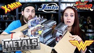 Huge Haul of Metal Diecast Figures - X-Men, Street Fighter, Wonder Woman