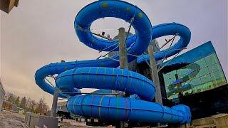 Spiral Tube Water Slide at Piorama Penzberg Waterpark, Germany