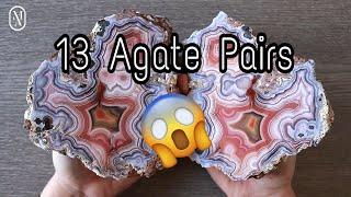 13 amazing pairs of unique agates from Mexico, that you wouldn´t believe exist!