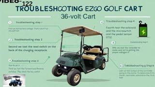 EZGO TXT electric stopped working. How to diagnose and troubleshoot