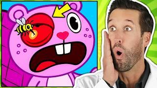 ER Doctor REACTS to Happy Tree Friends Medical Scenes #23
