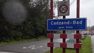 Arrival in Cadzand Bad province Zeeland Netherlands