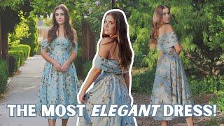 I Made the Dreamiest, Most Elegant Dress! | DIY Dress Sewing