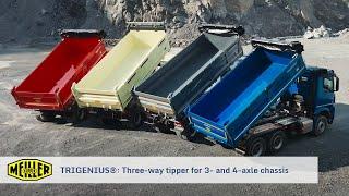 TRIGENIUS® three-way tipper from MEILLER for 3- and 4-axle chassis (4K/UHD)