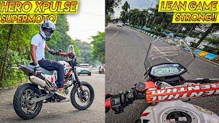 HERO XPULSE SUPERMOTO ONLY WANTS TO LEAN 