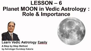 Role and Importance of MOON in Vedic Astrology Lesson 6