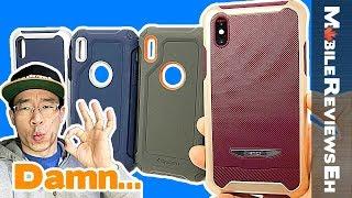 Pleasantly SURPRISED by these cases! Spigen Reventon and Spigen Pro Guard - iPhone X Review