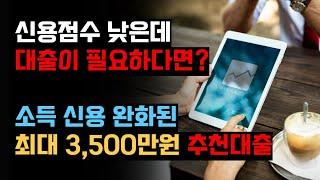 연소득 4000만원이하 신용점수가 낮은 사람도 이 대출이 가능할까요?