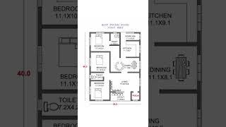 Plan 86 | 30x40feet East Facing House #shorts #homeplan #housedesign #home