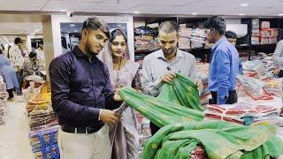 इतना बढ़िया बढ़िया साड़ी  || Patidev Jii First Time Sadi Ka Shopping ️ Kra Rahe 