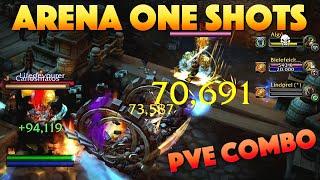 One Shot Combo in ARENA [Ft. Insane PVE Skills]