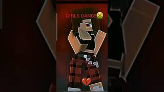 MINECRAFT GIRLS VS BOYS DANCE #minecraft #edit #herobrine #sigma #dance