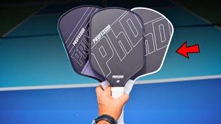 Professor Pickleball PhD Raw Carbon Paddle Is Next Level!